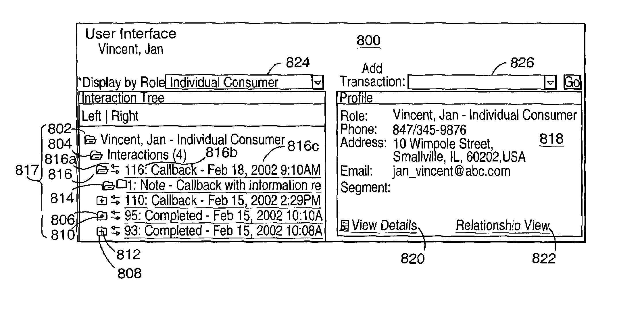 Dynamic tree representation for internet enterprise applications