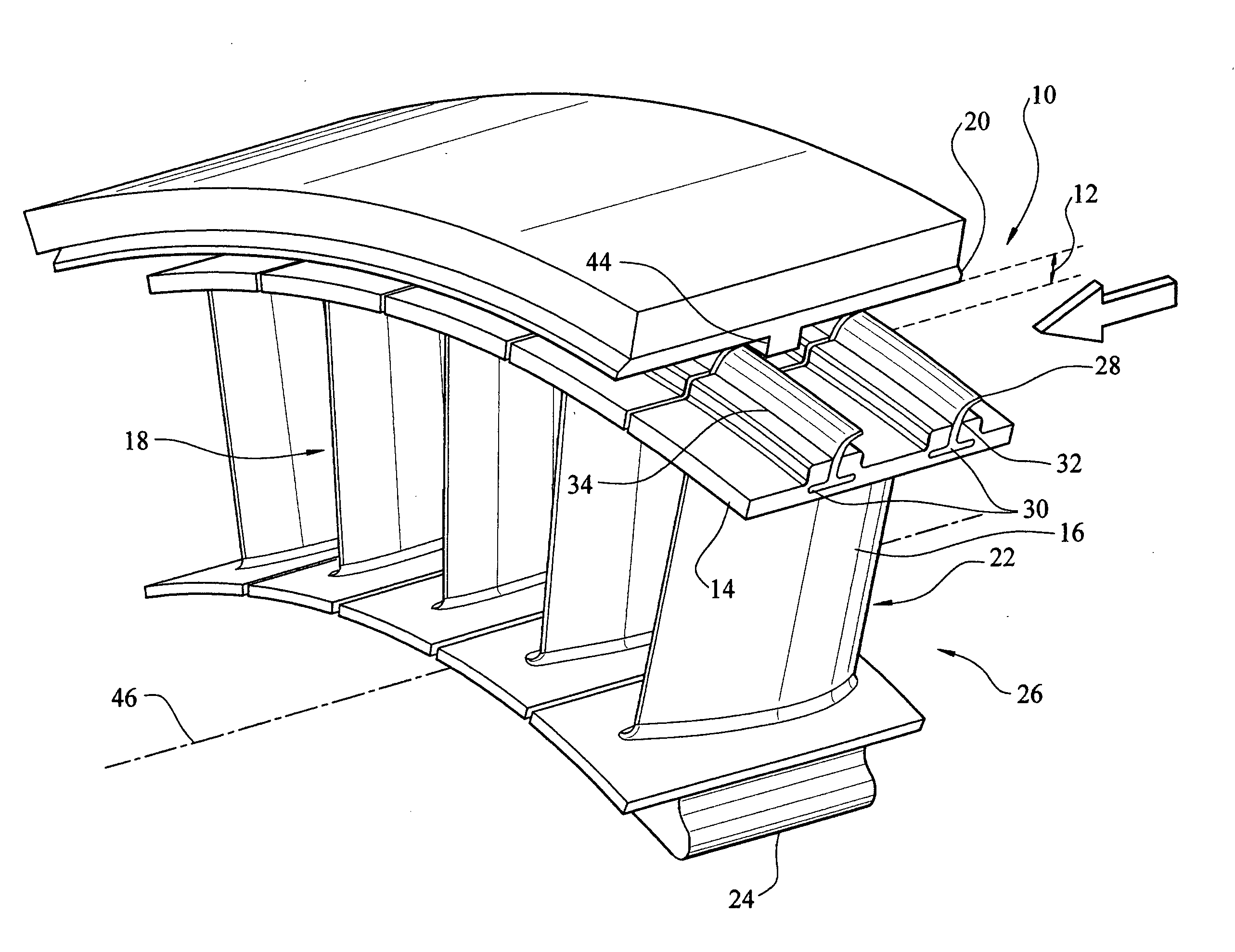 Turbine blade tip clearance control device