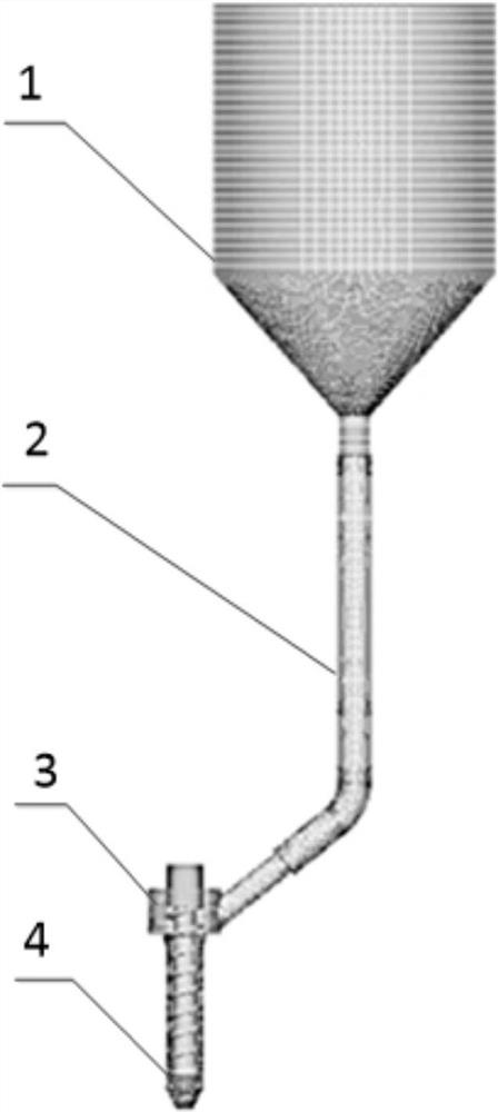 Single-screw feeding optimization method and system based on discrete element method