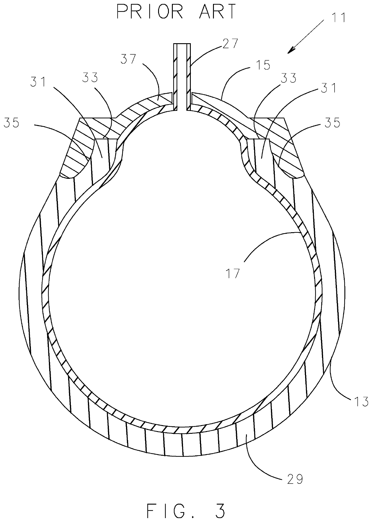 Foam tire flap for low pressure applications