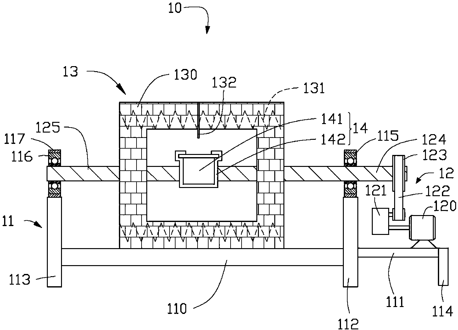 Powder sintering device