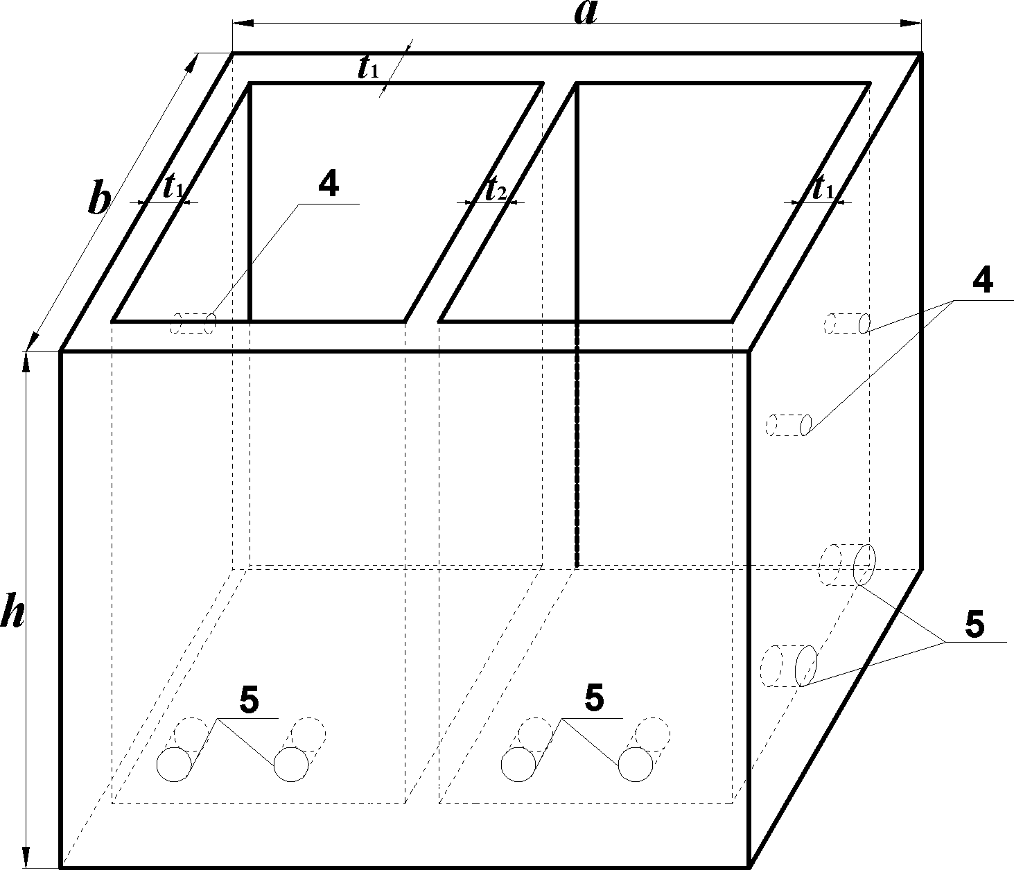 Box body lining type mudslide discharging and guiding groove and application and construction method thereof