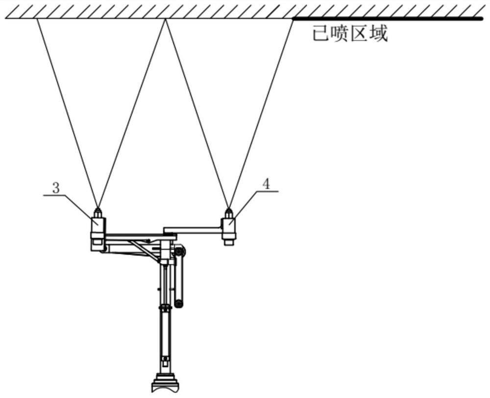 Nozzle device and spraying equipment