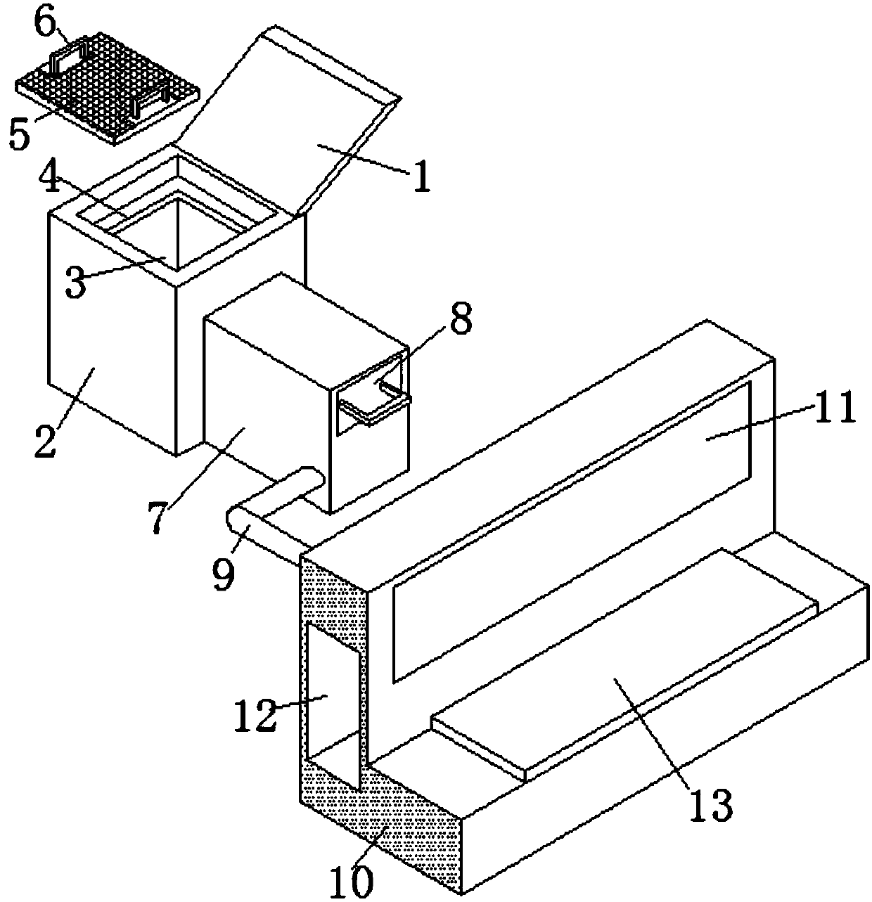 Watering and ornamental device for garden potted plant