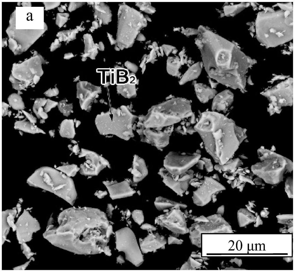 High sphericity Cr base alloy-tib  <sub>2</sub> Micronano powder and preparation method thereof