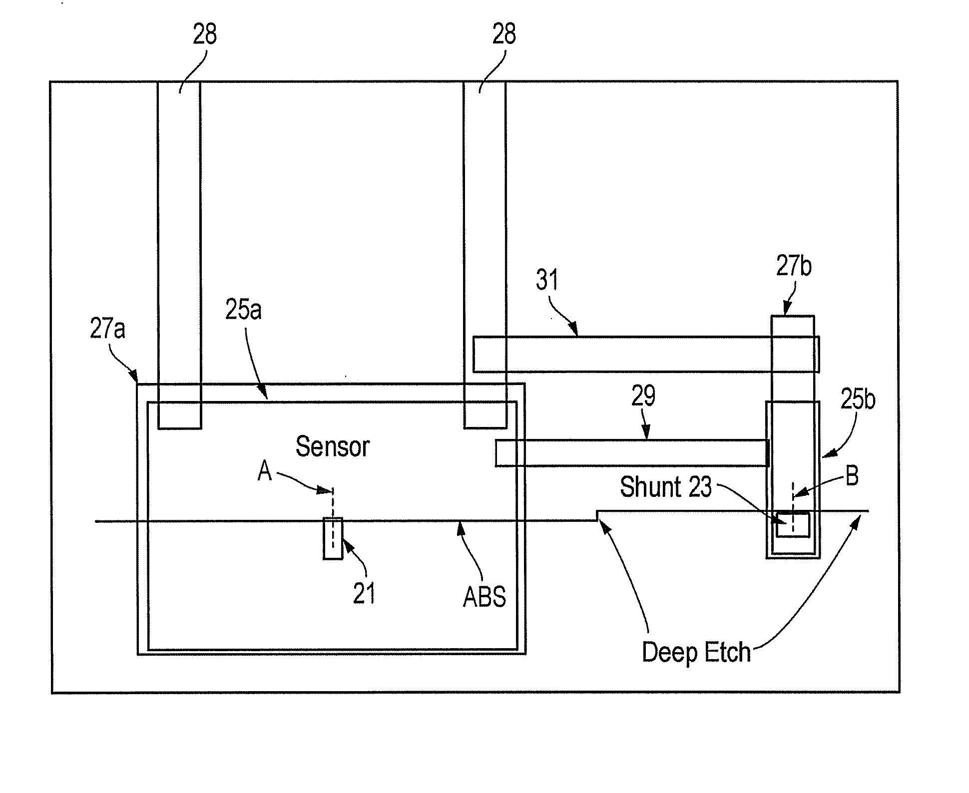 System, method, and apparatus for providing a temporary, deep shunt on wafer structures for electrostatic discharge protection during processing