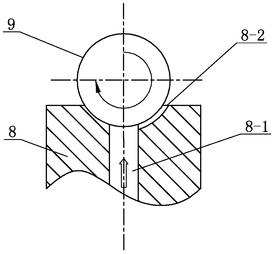 A device for detecting surface defects of bearing ball air floatation