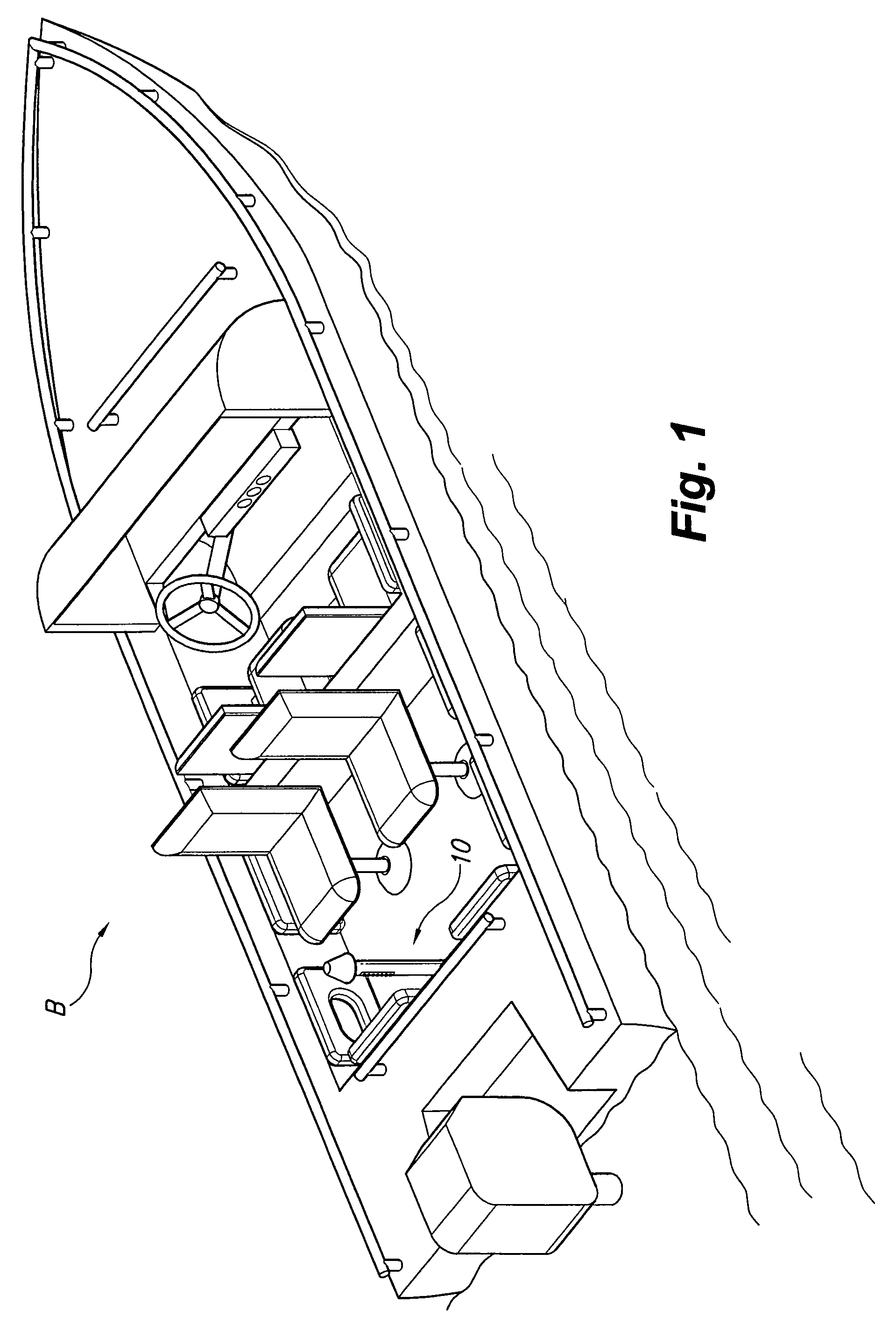 Flashing stern light for boats