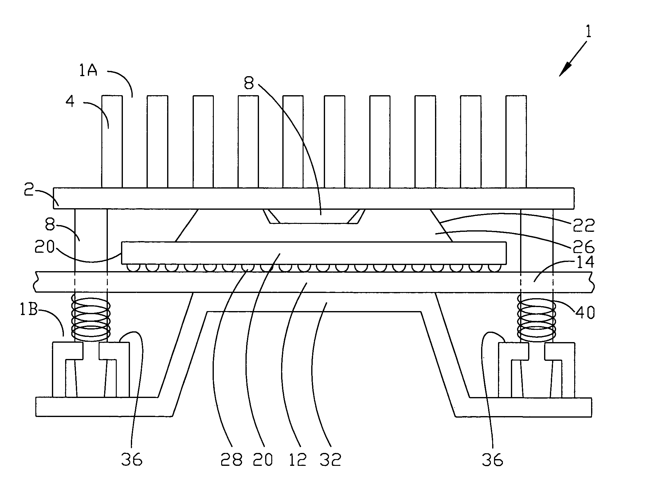 Ball grid array package with heat sink device