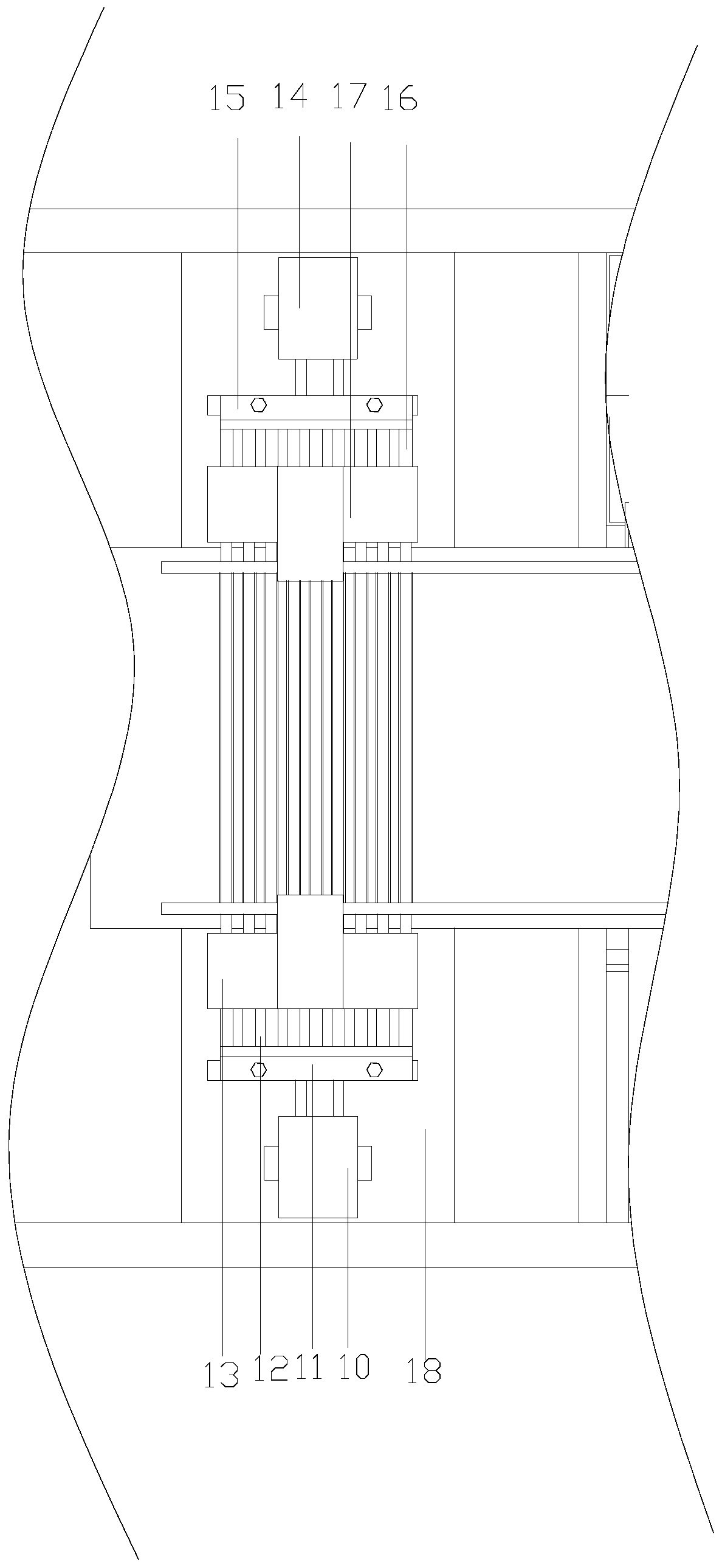 Clean device of inner wall of rubber tube