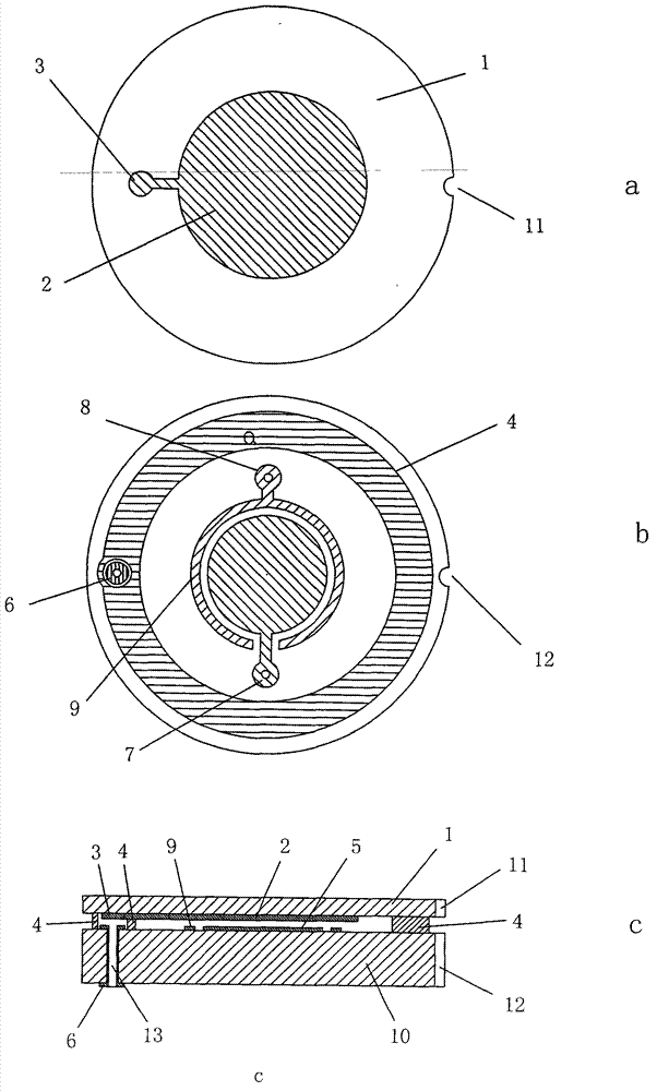 Ceramic capacitive pressure sensor