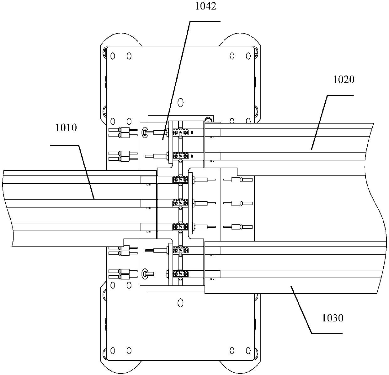 Gas meter counter magnetic steel wheel automatic feeding device