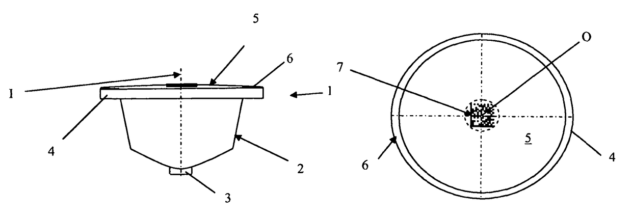 Capsule for the preparation of a beverage comprising an identification code