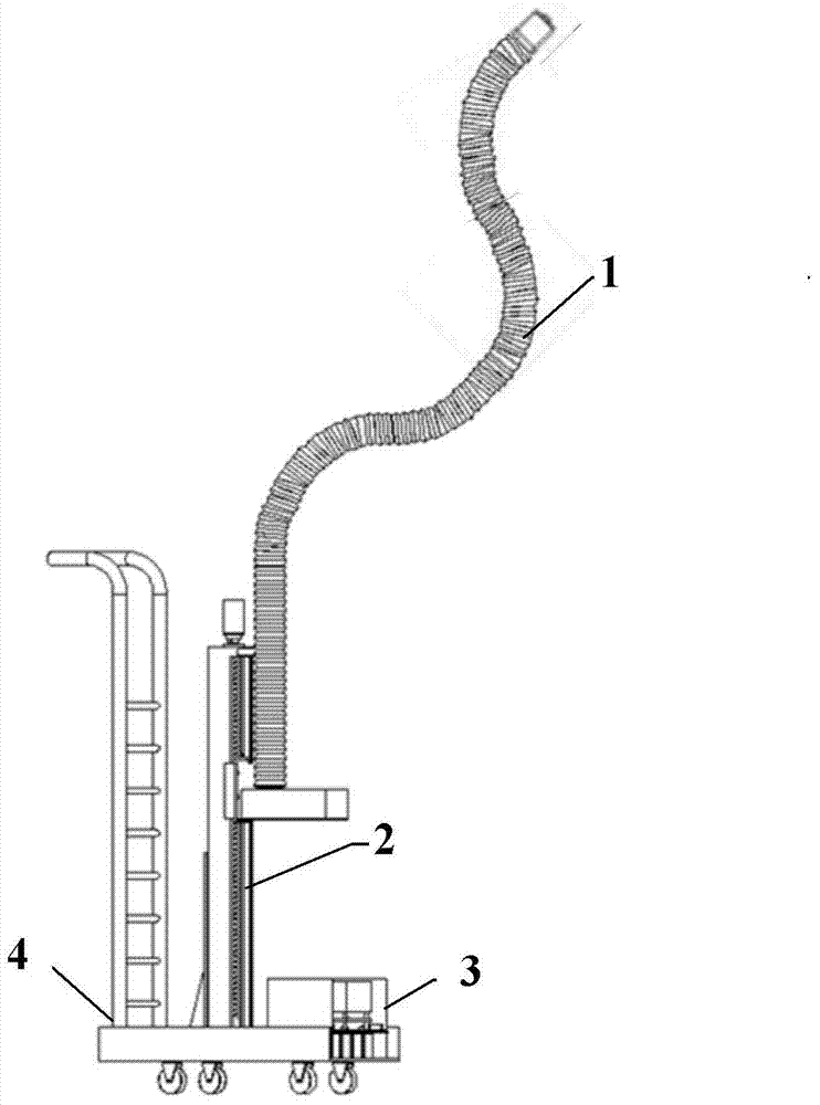 Spatial path tracking method of continuous robot