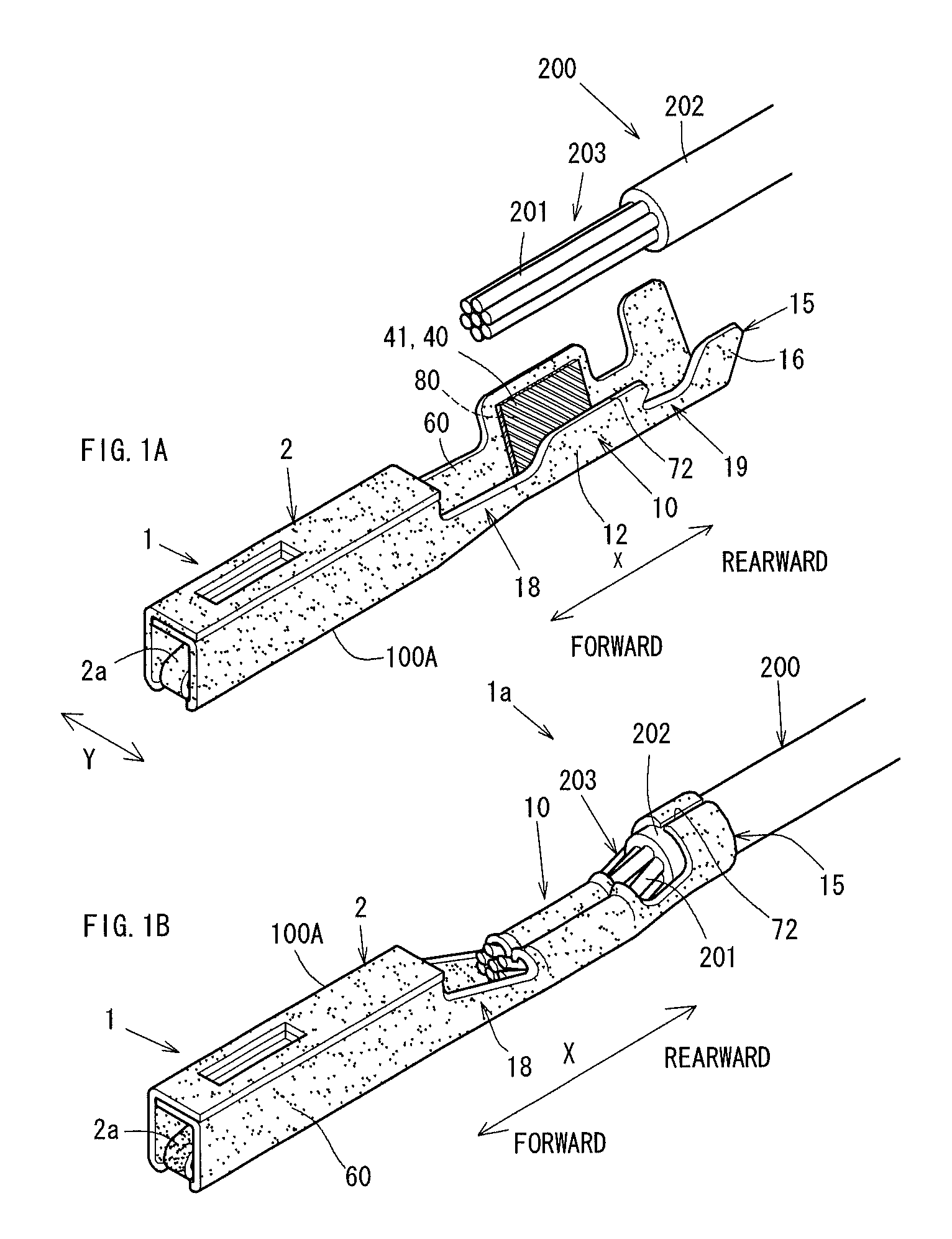 Crimp terminal, connection structural body and method for producing the same