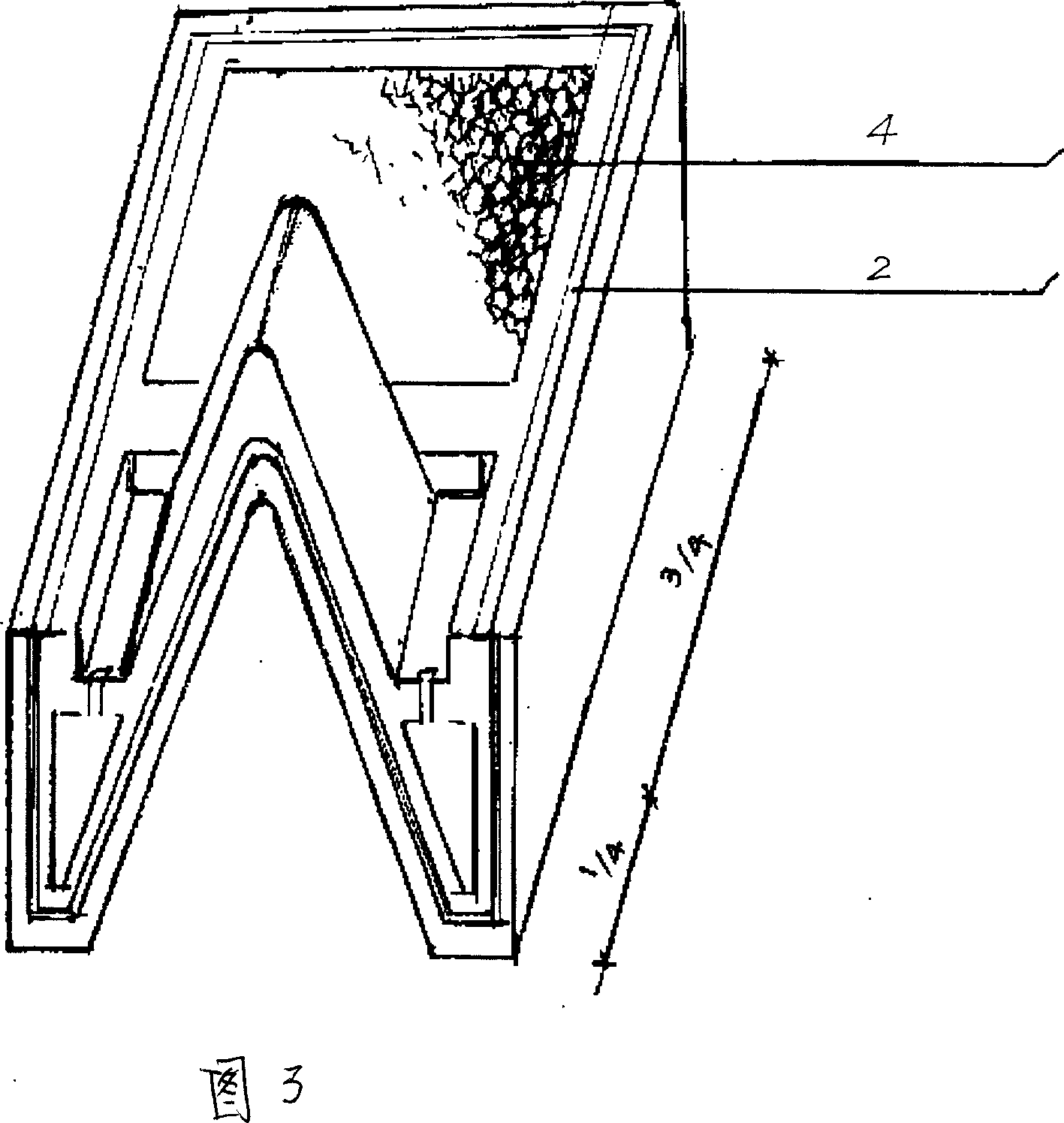 Returning filter air-conditioning building block technique of heat bridge interface and application