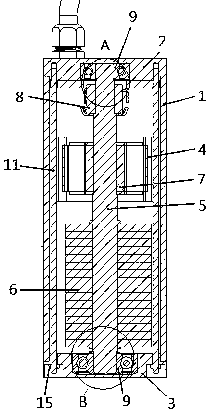 Cylindrical direct-current vibration motor