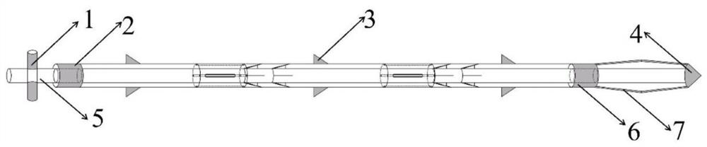 Movable anchor rod based on chemical anchor increasing and using method thereof