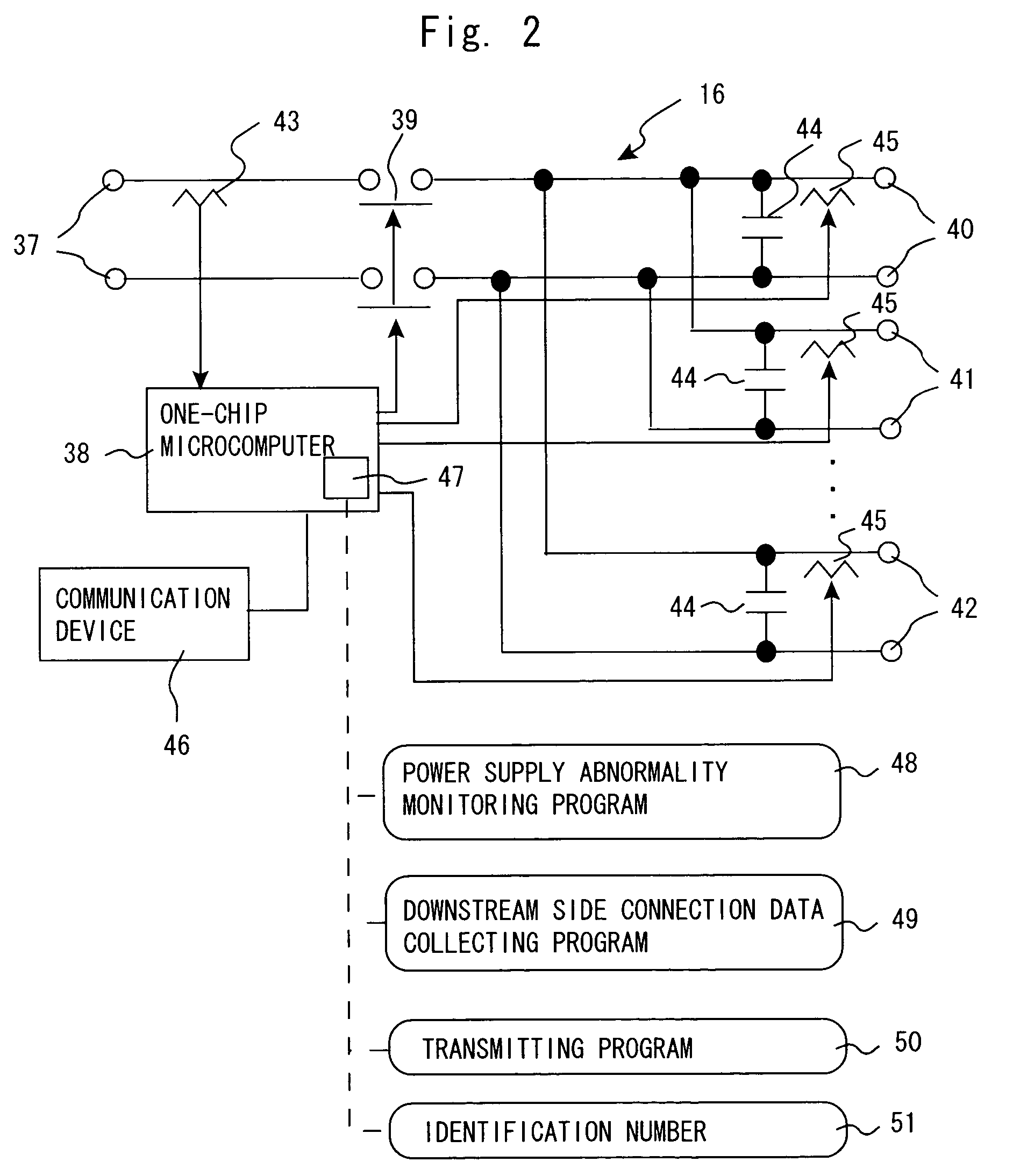 Electrical system wiring diagram generating system, and power supply device and program used for the same