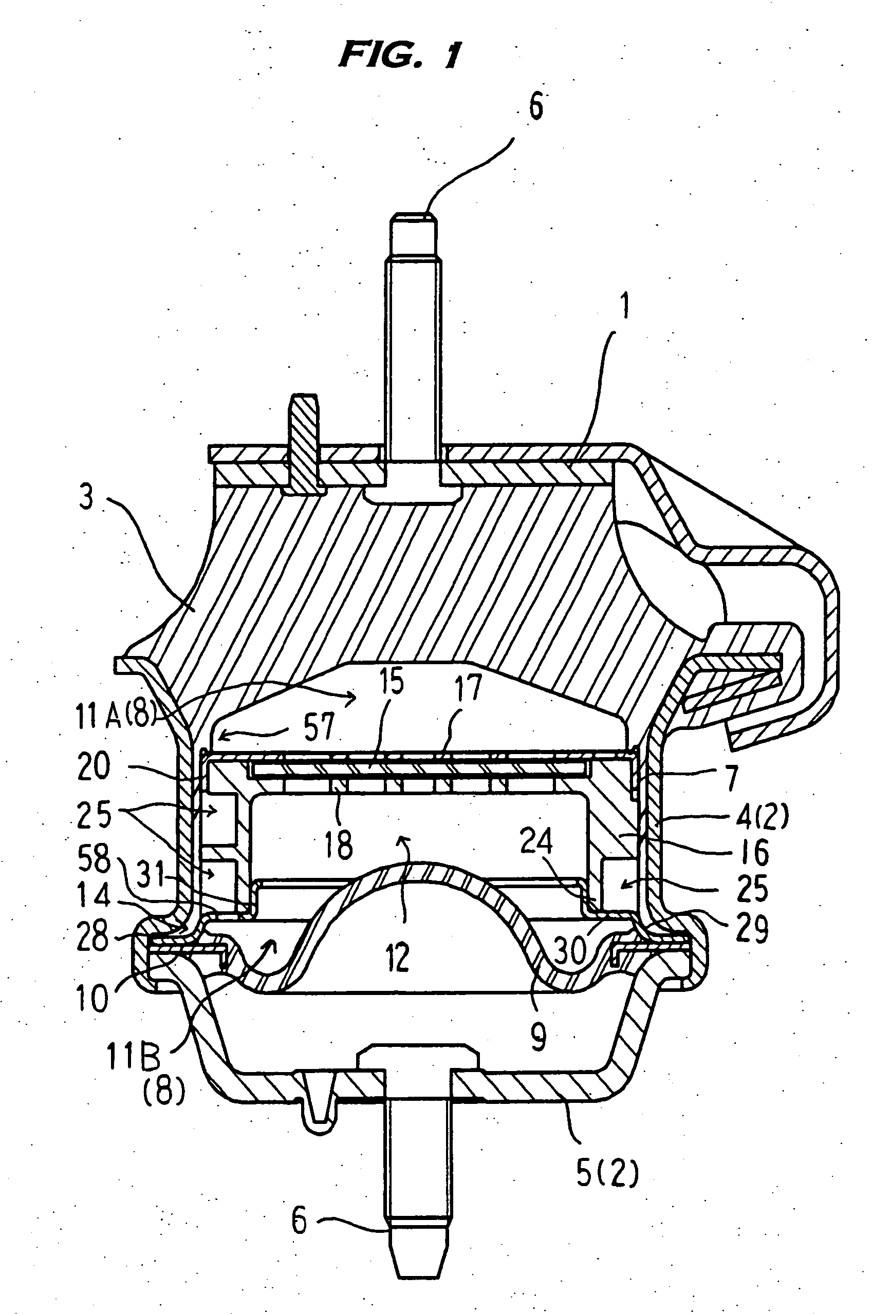 Liquid sealing type vibration control device