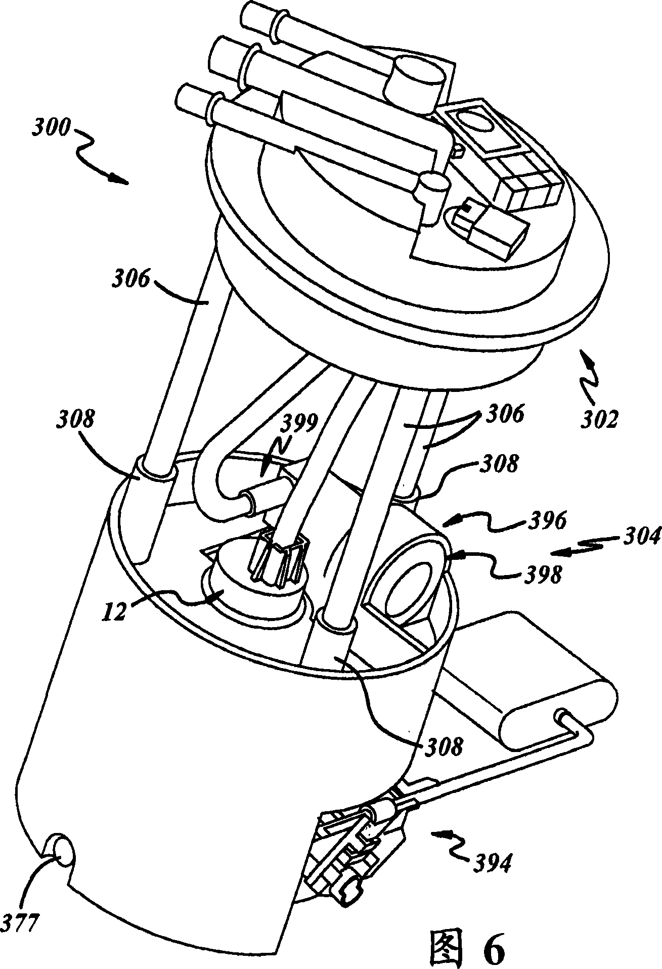 Fuel pump and filter assembly