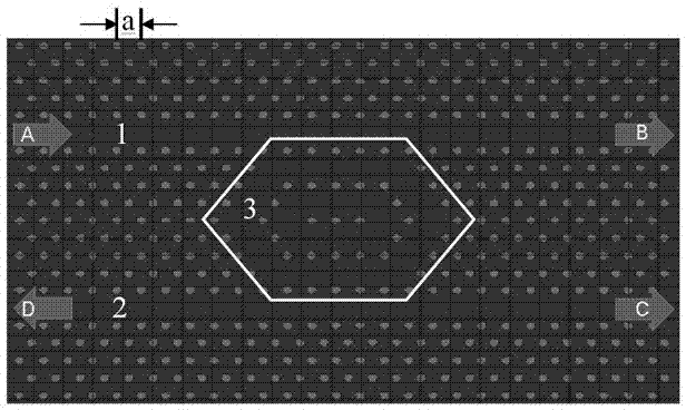 Two-dimensional photonic-crystal optical router based on nested ring cavity structure