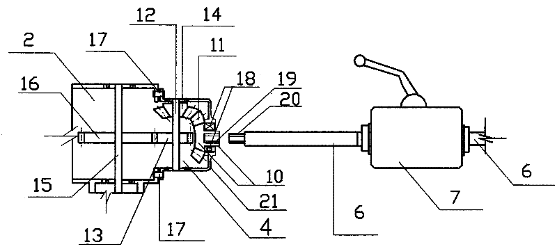 Transmission method capable of enabling rear wheels of walking tractor to drive