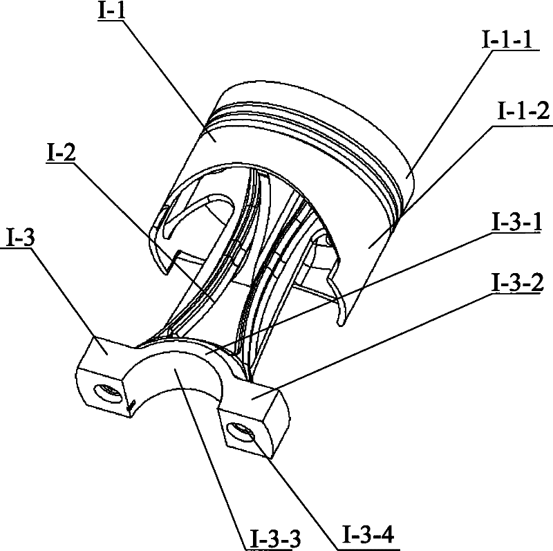 Piston used for connection rod-free reciprocating-rotating movement converting device and equipment thereof