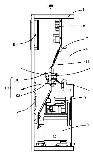 Air conditioner with variable cooling capacity