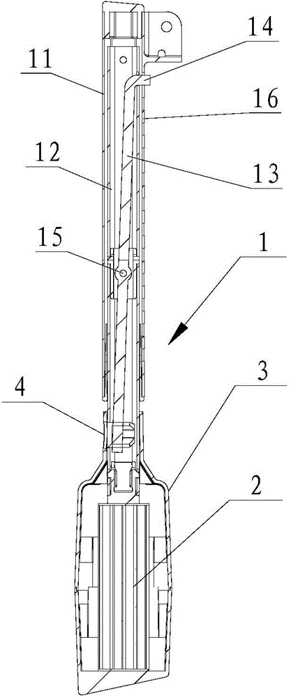 Supporting leg of child automobile seat