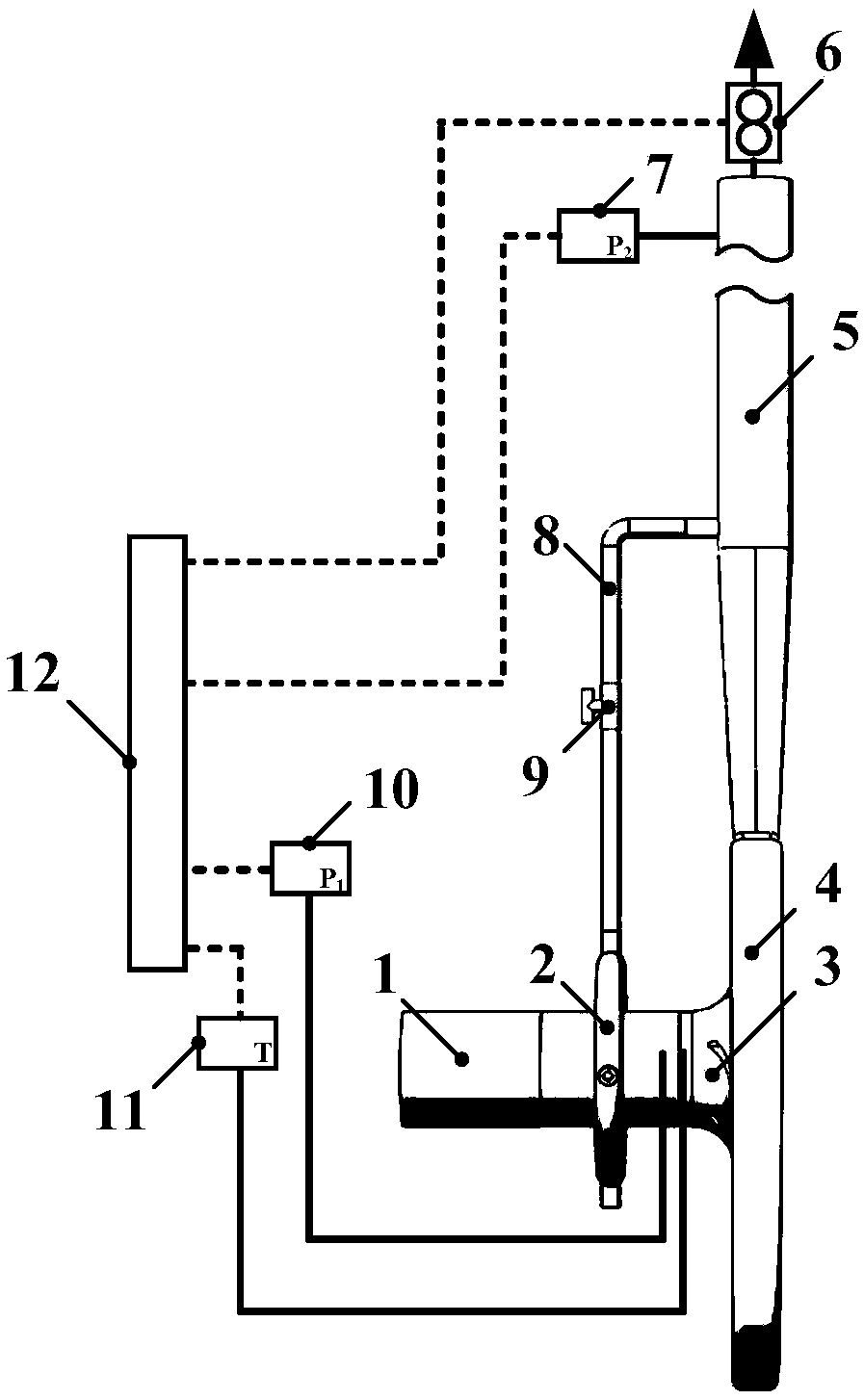 Automatic adjusting device and method for inhibiting cavitation of centrifugal pump