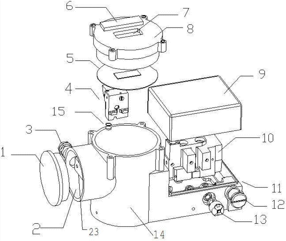 Intrinsic safety and explosion isolation separated pneumatic valve positioner