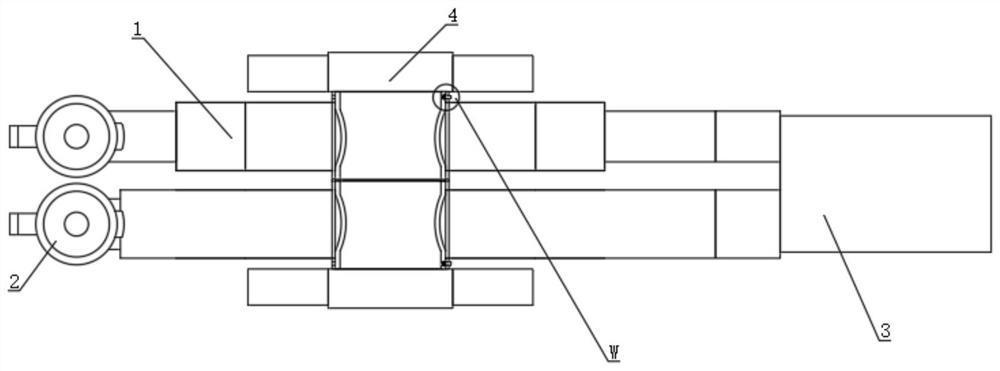 Disposable sterile double-cavity bronchial cannula branch joint with cross valve