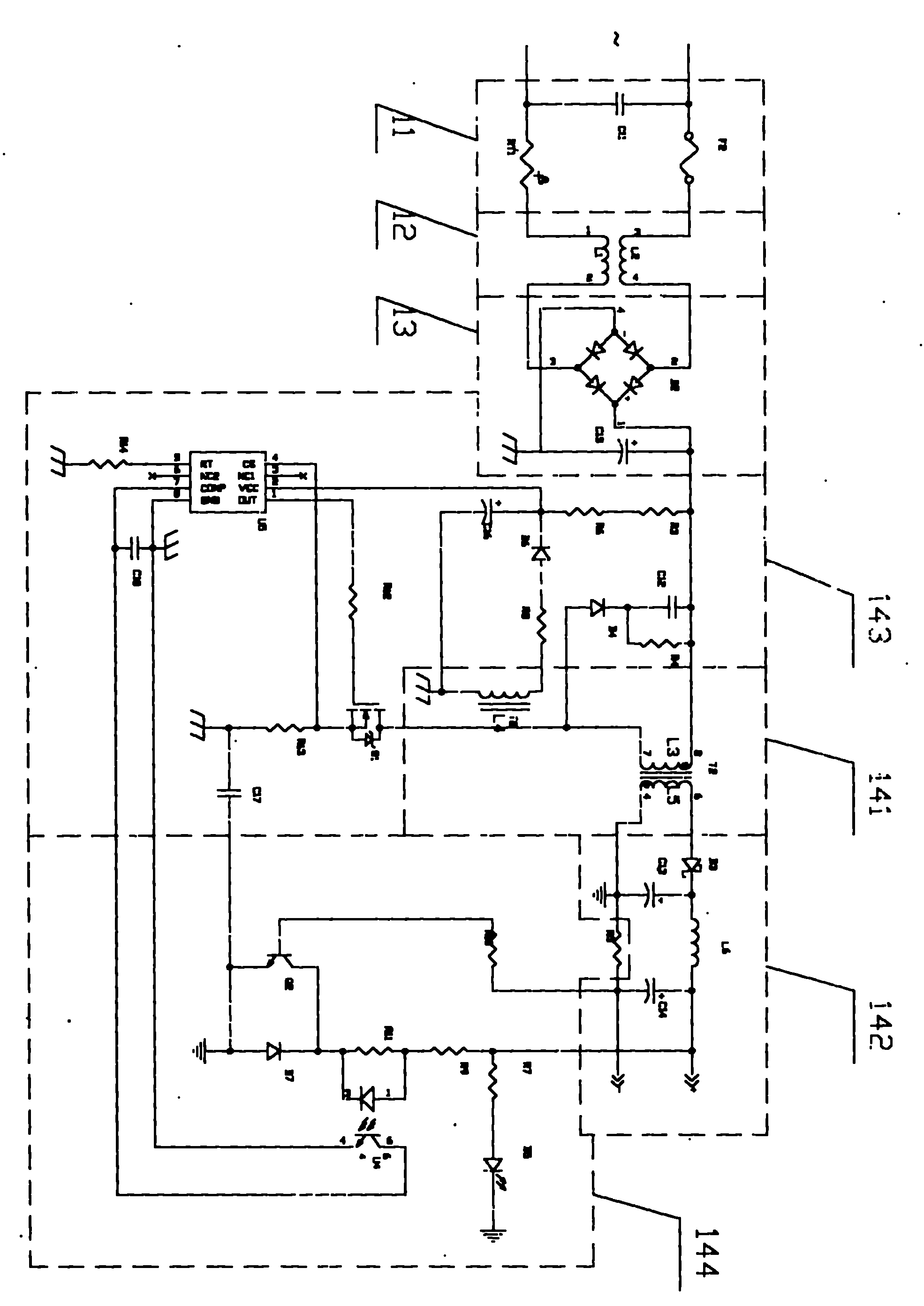 Light-emitting diode street lamp energy-saving automatic control method and device