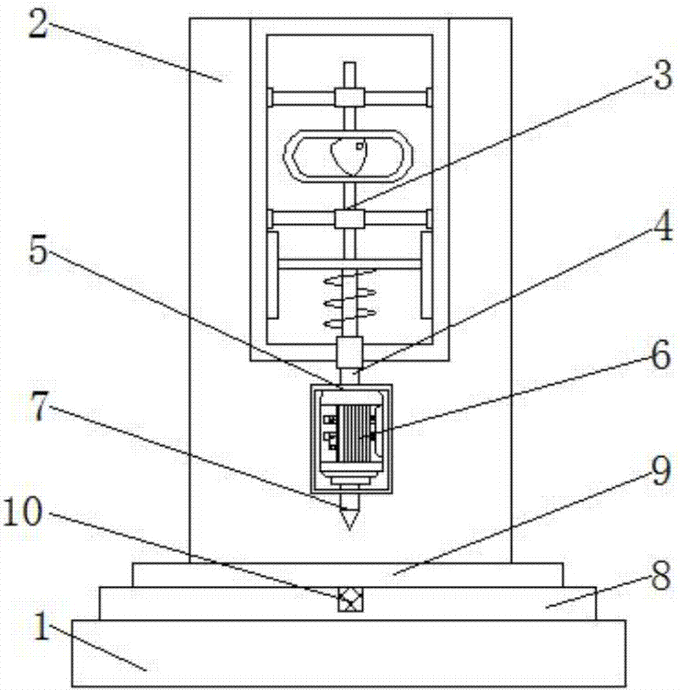 Pipe drilling device used for mechanical equipment manufacturing