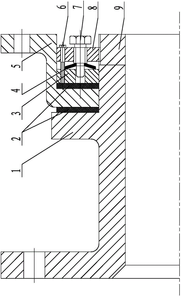 Friction type torque limiting structure