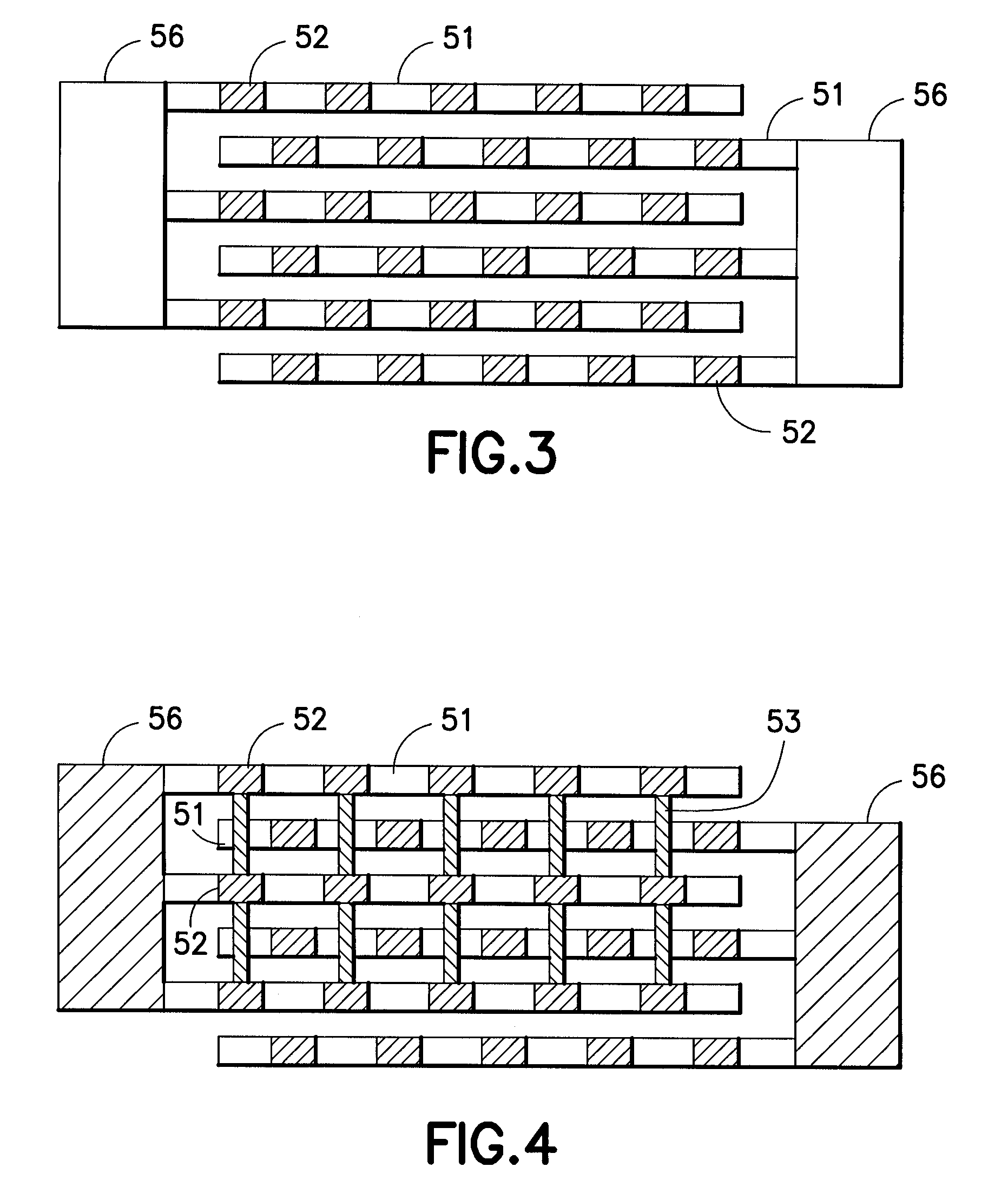 Integrated parallel plate capacitors