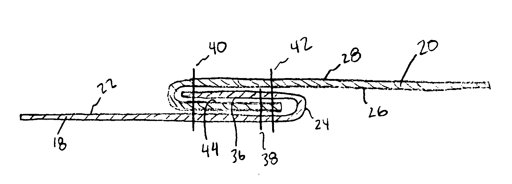 Sewing method to increase seam strength