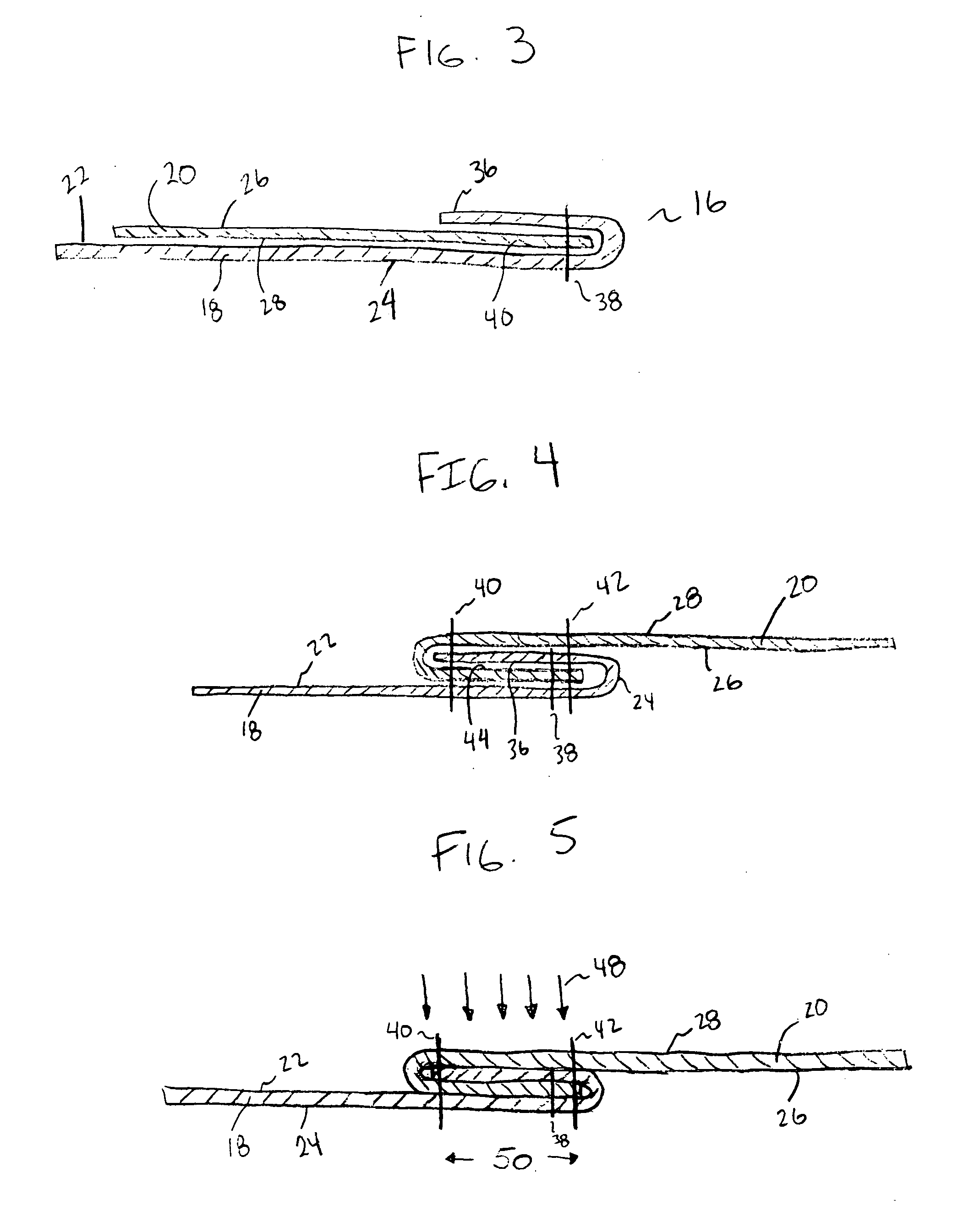 Sewing method to increase seam strength