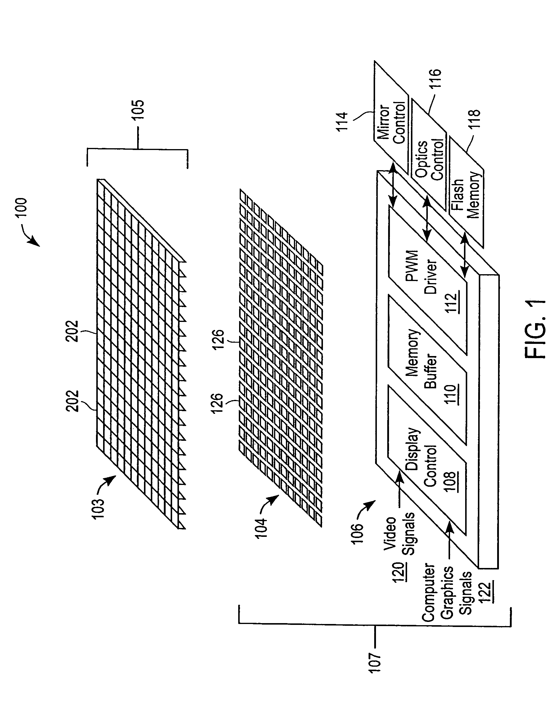 High fill ratio reflective spatial light modulator with hidden hinge