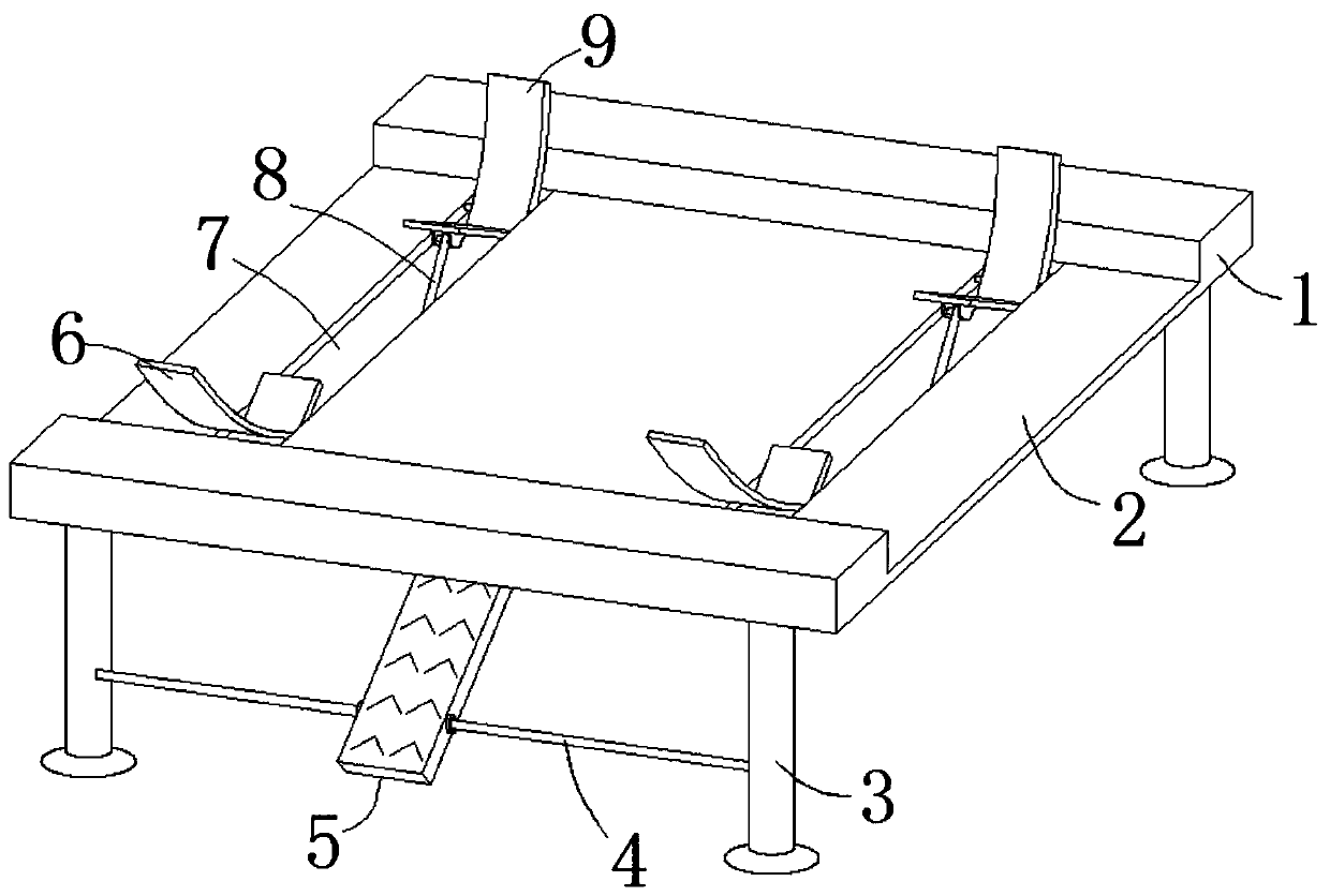 Fast clamping and installing device for plate machining