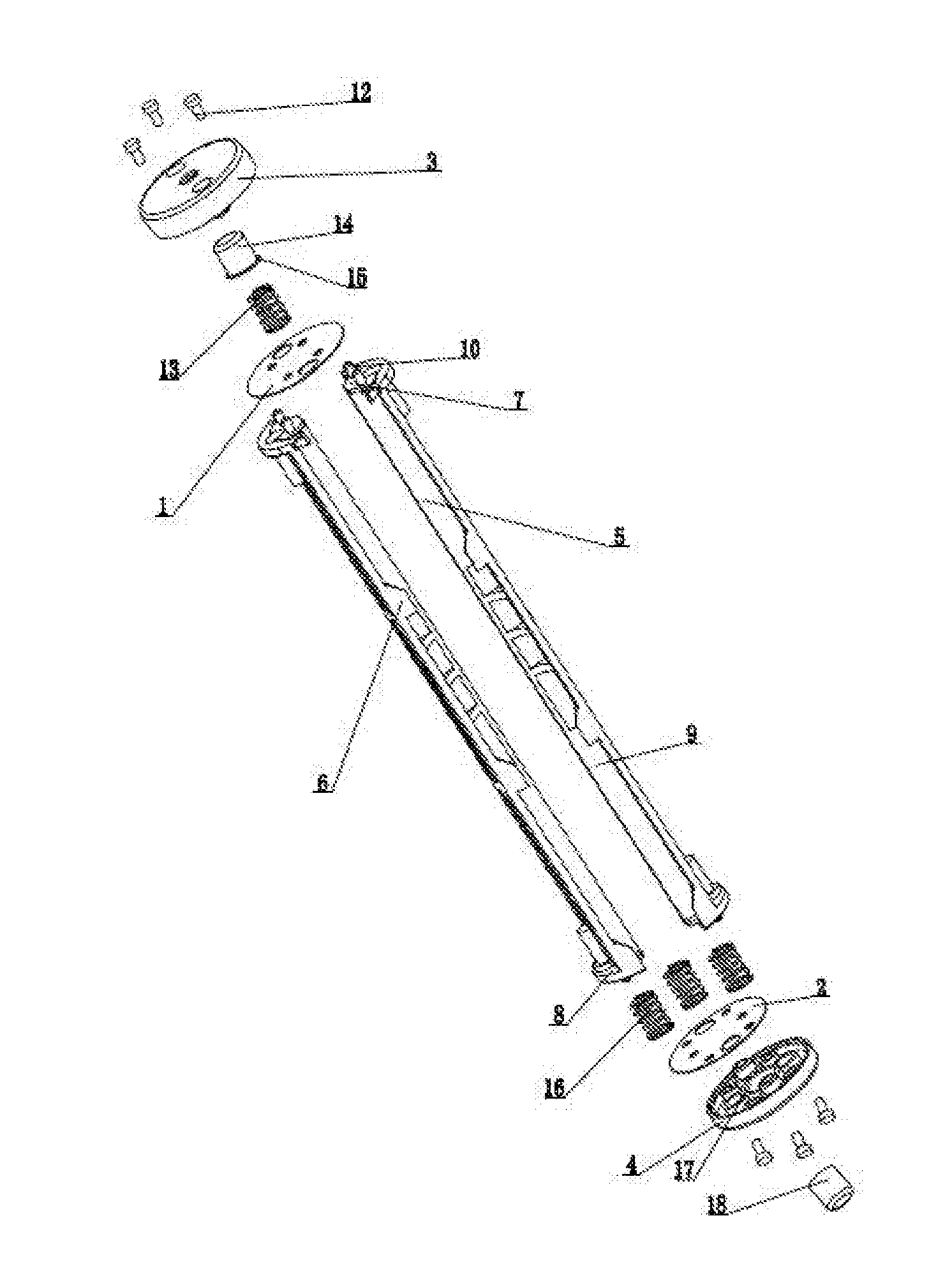 Detachable battery rack