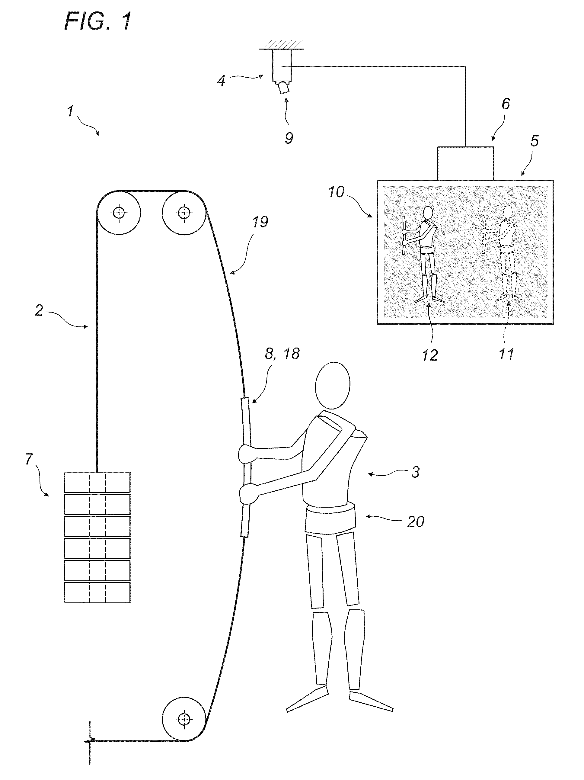 Apparatus for the assisted performance of a fitness exercise