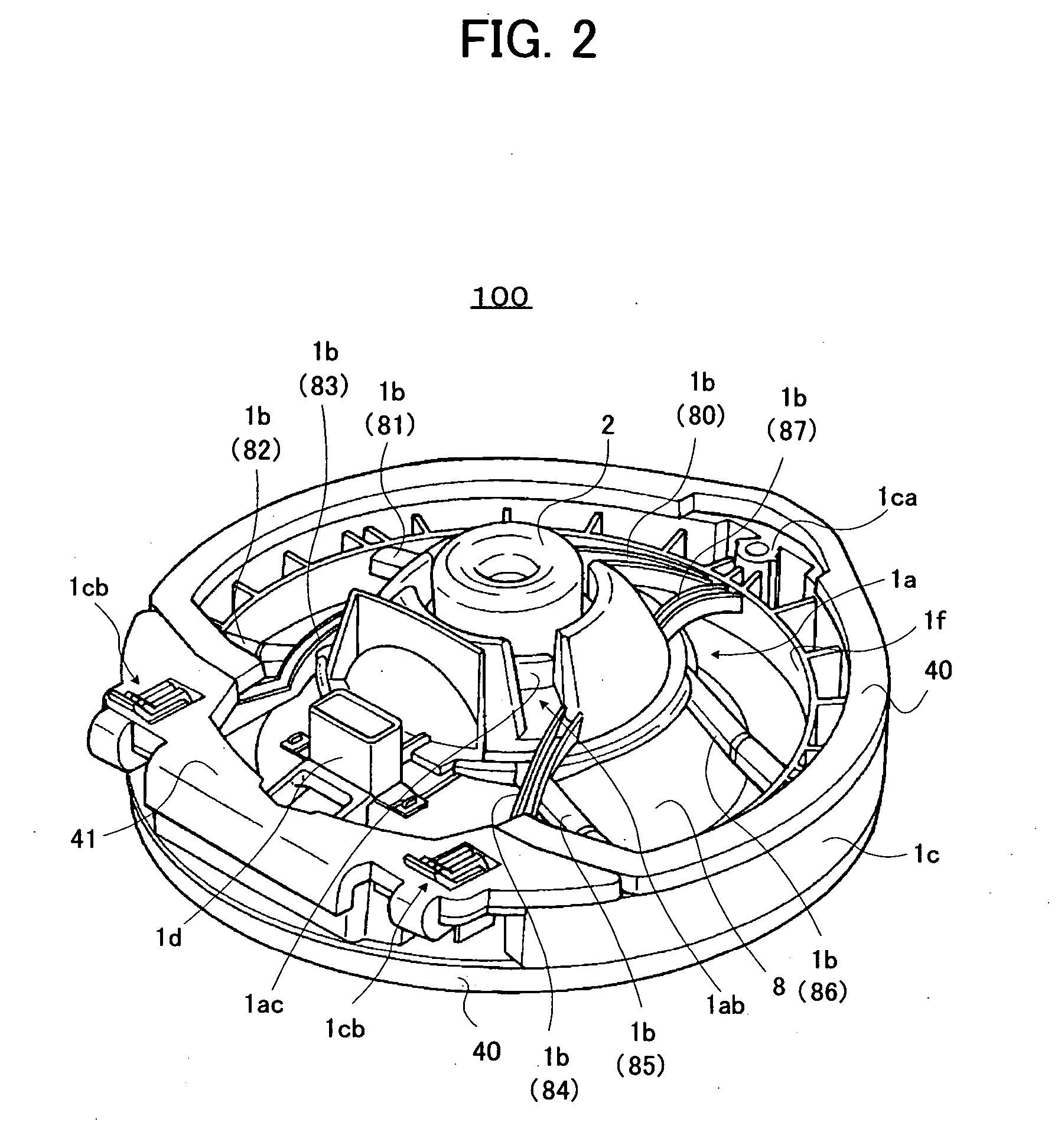 Frame for speaker device and speaker device