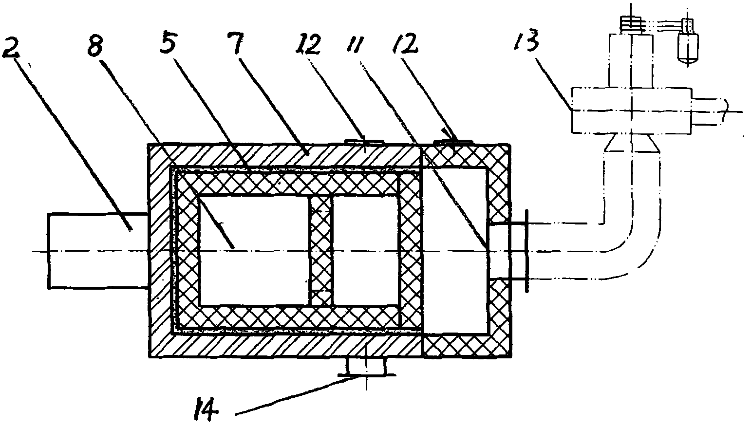 Brick hearth type hot blast stove