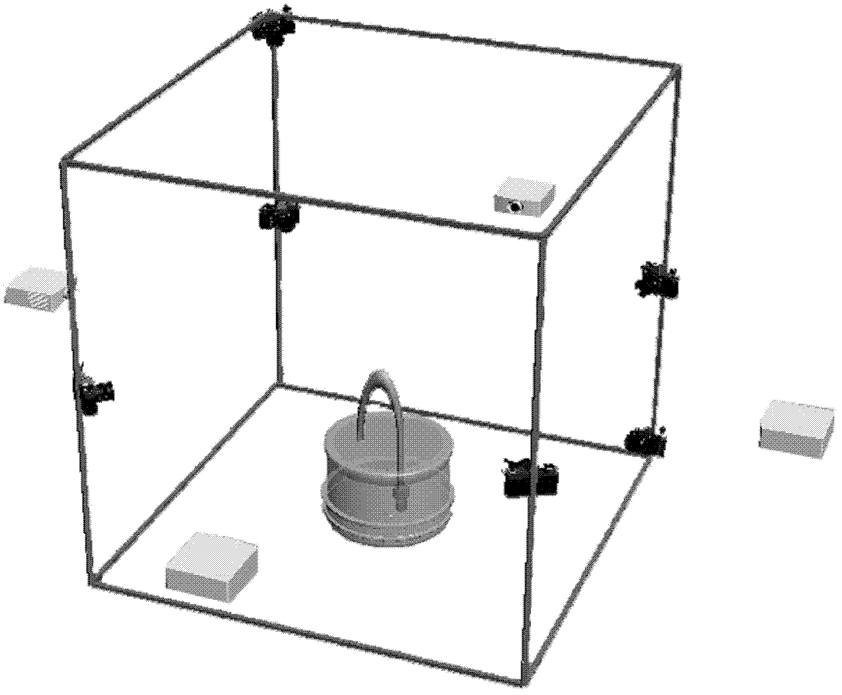 Water current modeling data capturing device with combination of infrared rays and visible light