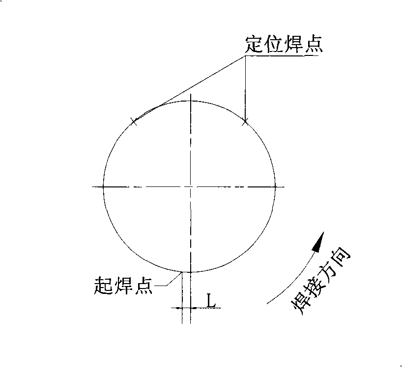 Large caliber aluminium alloy pipeline non-pad tungsten electrode argon arc single face welding and double face shaping method