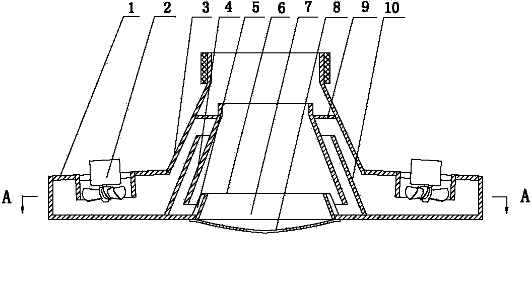 Tornado type range hood