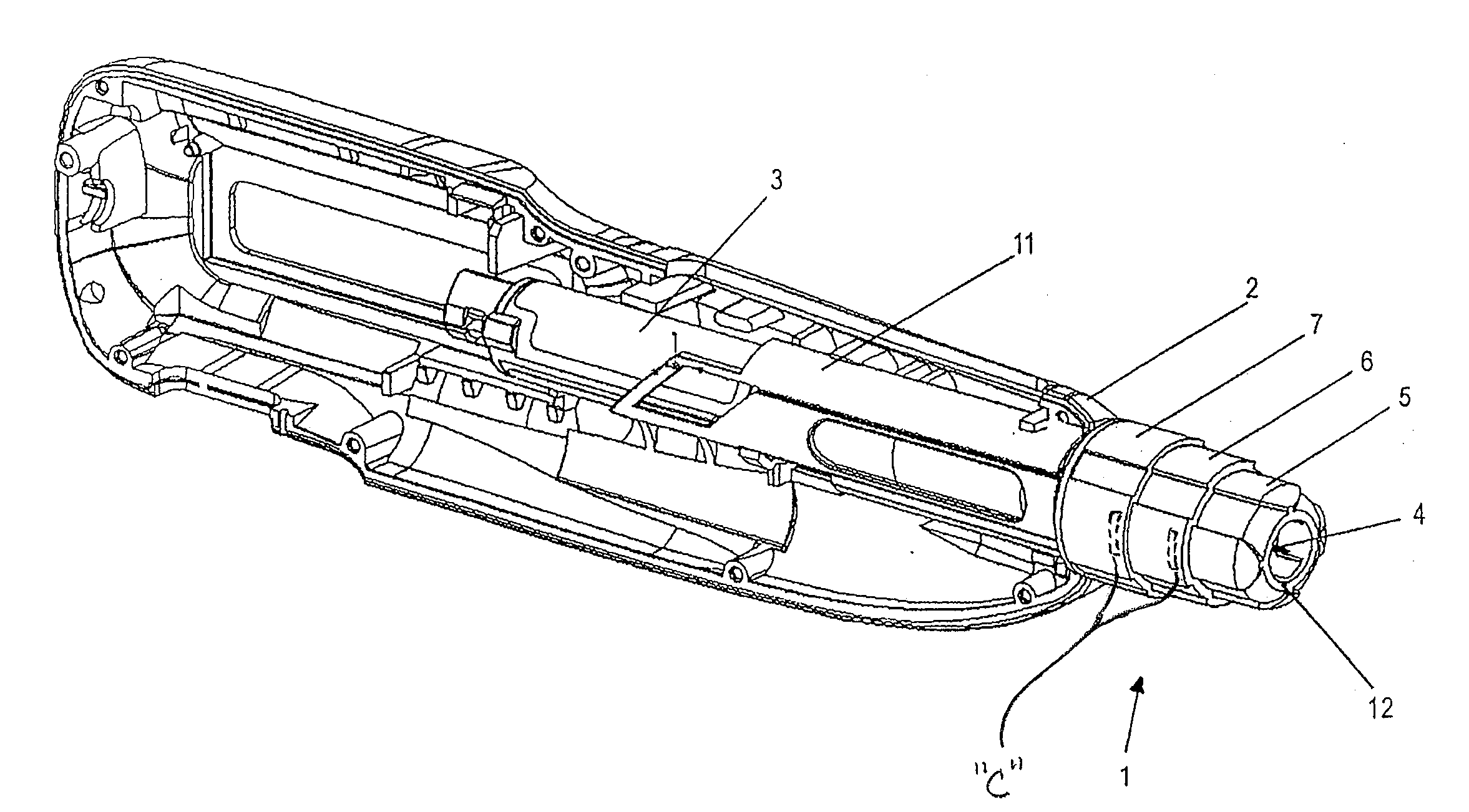 Variable-length needle covering device of an injection device