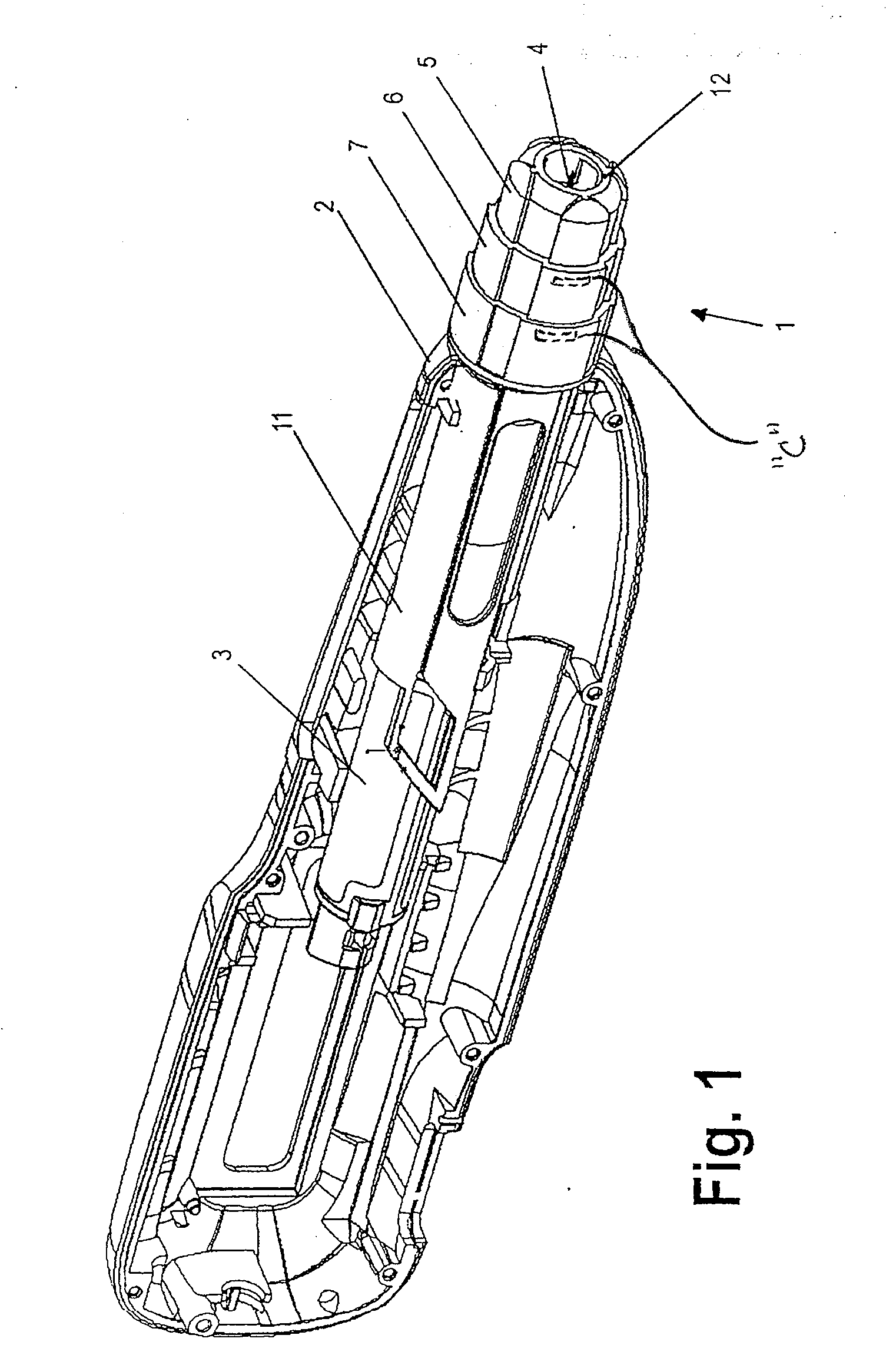 Variable-length needle covering device of an injection device